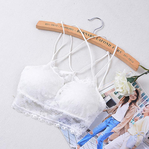 Srappy Padded Lace Bralette - SexyBling