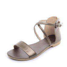 Load image into Gallery viewer, Sweet Genuine Leather Flat Summer Heel Sandals - SexyBling
