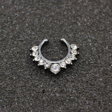 Load image into Gallery viewer, Black Hoop Nose Ring For Women - SexyBling