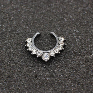 Black Hoop Nose Ring For Women - SexyBling