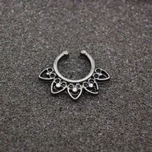 Load image into Gallery viewer, Black Hoop Nose Ring For Women - SexyBling