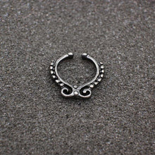 Load image into Gallery viewer, Black Hoop Nose Ring For Women - SexyBling