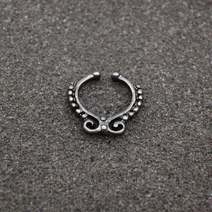 Black Hoop Nose Ring For Women - SexyBling