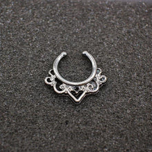 Load image into Gallery viewer, Black Hoop Nose Ring For Women - SexyBling