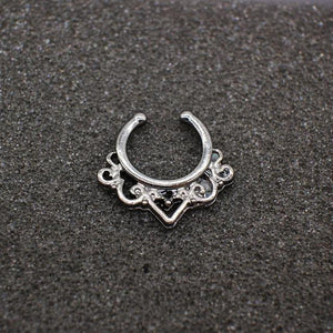 Black Hoop Nose Ring For Women - SexyBling