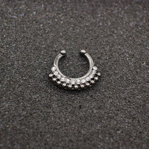 Black Hoop Nose Ring For Women - SexyBling