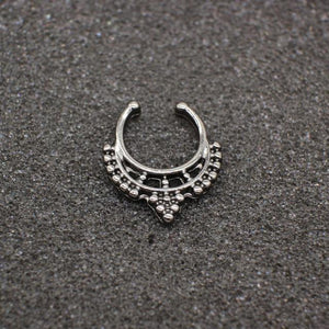 Black Hoop Nose Ring For Women - SexyBling