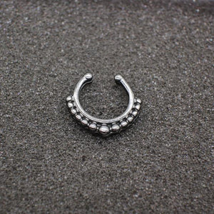 Black Hoop Nose Ring For Women - SexyBling