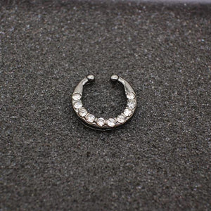 Black Hoop Nose Ring For Women - SexyBling