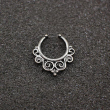 Load image into Gallery viewer, Black Hoop Nose Ring For Women - SexyBling