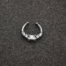 Load image into Gallery viewer, Black Hoop Nose Ring For Women - SexyBling