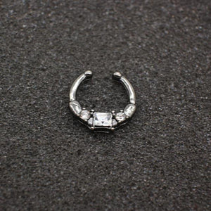 Black Hoop Nose Ring For Women - SexyBling