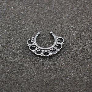 Black Hoop Nose Ring For Women - SexyBling