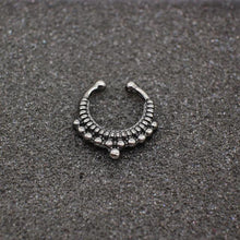 Load image into Gallery viewer, Black Hoop Nose Ring For Women - SexyBling