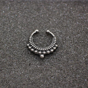 Black Hoop Nose Ring For Women - SexyBling