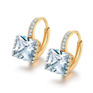 Rhinestone Hoop Earings - SexyBling