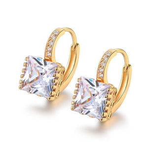 Rhinestone Hoop Earings - SexyBling