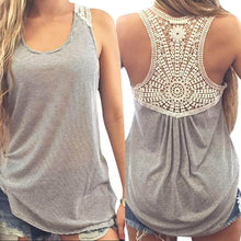 Load image into Gallery viewer, Summer Lace Hollow out T Shirt - SexyBling