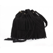 Load image into Gallery viewer, Tassel Purses Suede Fringe Big Cool Female Drawstring bag - SexyBling