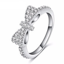 Load image into Gallery viewer, Lovely Bow Rings Zirconia Rings for Women - SexyBling