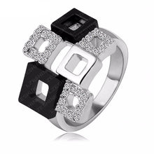 Load image into Gallery viewer, Austrian Crystal Square Ring - SexyBling