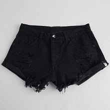 Load image into Gallery viewer, Vintage Ripped Fringe Denim Shorts - SexyBling