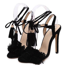 Load image into Gallery viewer, Summer Style Sexy Stiletto Tassel Sandals - SexyBling