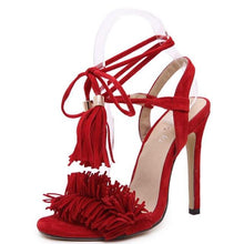 Load image into Gallery viewer, Summer Style Sexy Stiletto Tassel Sandals - SexyBling