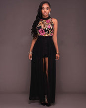 Load image into Gallery viewer, Stunning Floral Maxi Wrap Skirt Romper - SexyBling