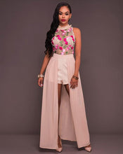 Load image into Gallery viewer, Stunning Floral Maxi Wrap Skirt Romper - SexyBling