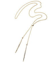 Load image into Gallery viewer, Gold/Silver Rose Gold Color Alloy Long Necklace - SexyBling