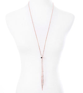 Gold/Silver Rose Gold Color Alloy Long Necklace - SexyBling