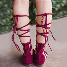 Load image into Gallery viewer, Knee High Gladiator Hot Women Shoes - SexyBling