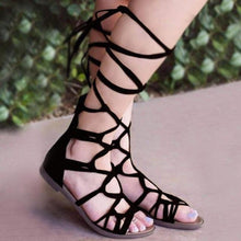 Load image into Gallery viewer, Knee High Gladiator Hot Women Shoes - SexyBling