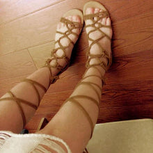 Load image into Gallery viewer, Knee High Gladiator Hot Women Shoes - SexyBling