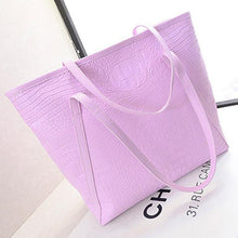 Load image into Gallery viewer, Women Crocodile PU Leather Large Handbag - SexyBling