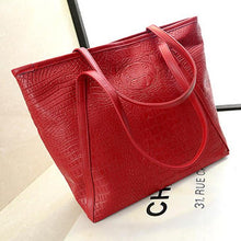 Load image into Gallery viewer, Women Crocodile PU Leather Large Handbag - SexyBling