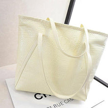 Load image into Gallery viewer, Women Crocodile PU Leather Large Handbag - SexyBling