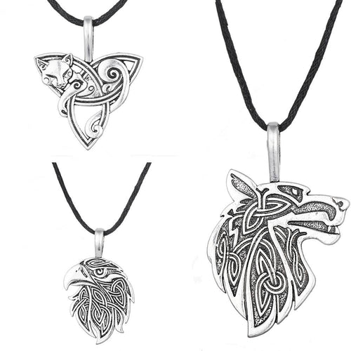 Norse Animal Wolf Necklace - SexyBling