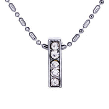 Load image into Gallery viewer, Personalized Crystal Silver Alphabet Necklace - SexyBling