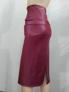 Sexy Slit Midi Pencil Skirt - SexyBling
