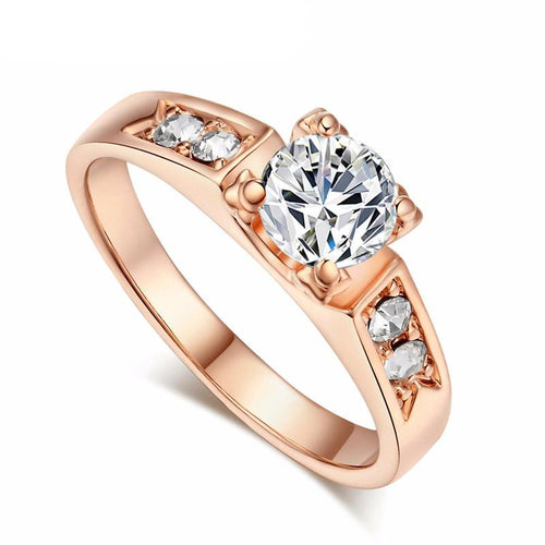 Classical 6mm Prong Wedding Ring For Women - SexyBling