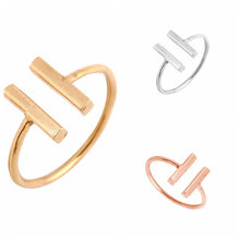 Load image into Gallery viewer, 2017 New Fashion Classic Double Bars Rings - SexyBling