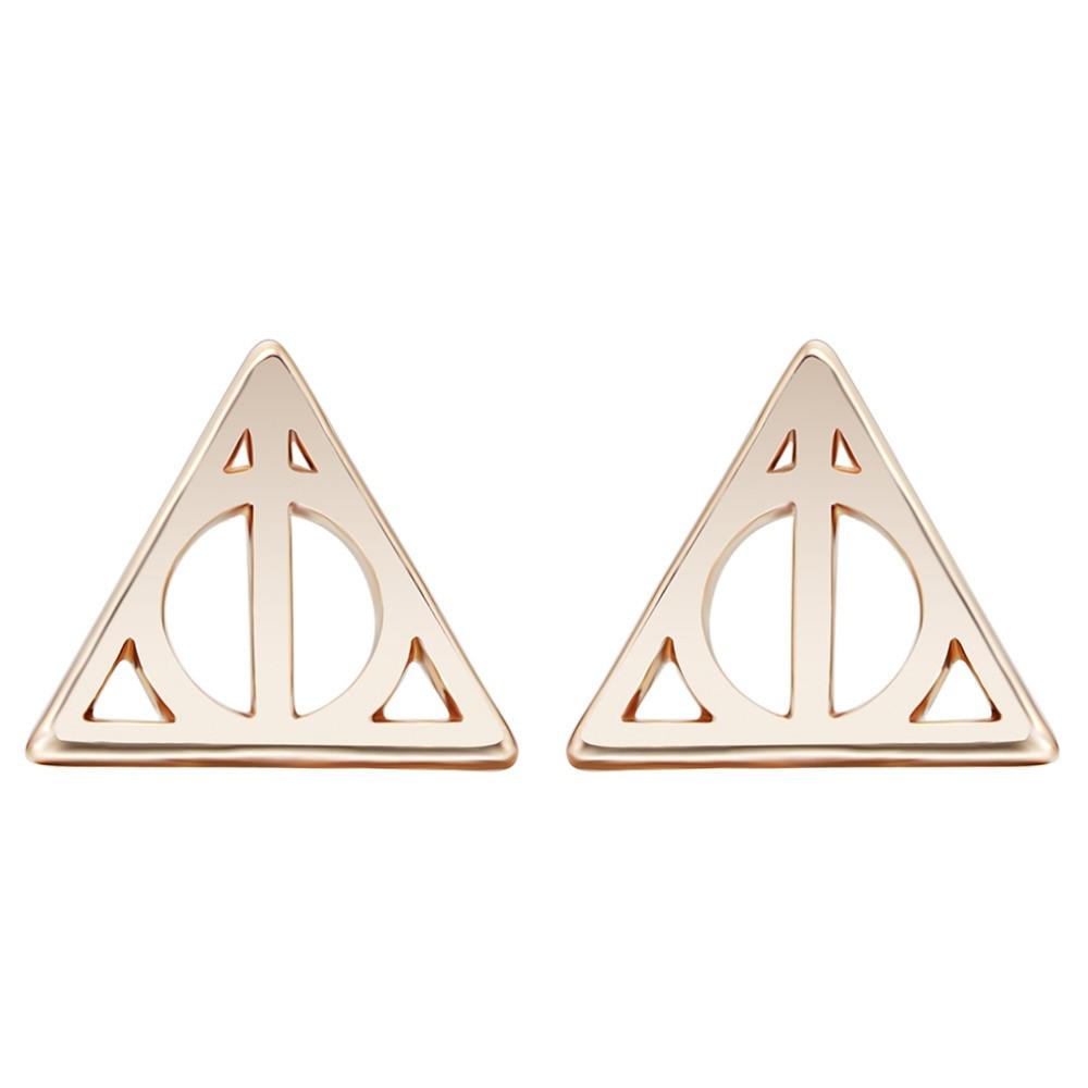 Luna Triangle Hallows Earrings - SexyBling