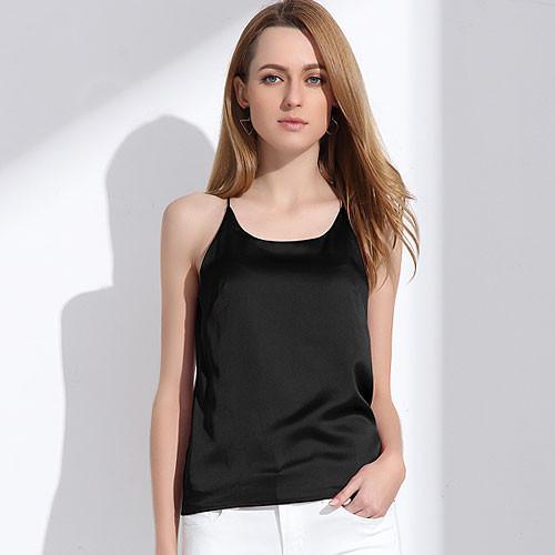 Sexy Silk Sleevless Crop Top - SexyBling