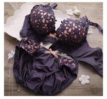 Load image into Gallery viewer, Kinky Embroided Floral Lace Bra - SexyBling