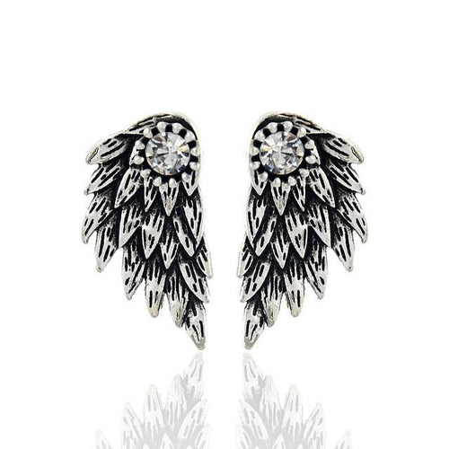 Gothic Angel Wing Earrings - SexyBling