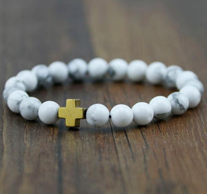 Natural Stone Spacer Bracelet - SexyBling