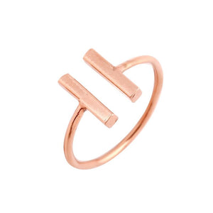 2017 New Fashion Classic Double Bars Rings - SexyBling