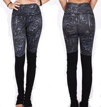 Load image into Gallery viewer, Floral High Waisted Yoga Pants - SexyBling